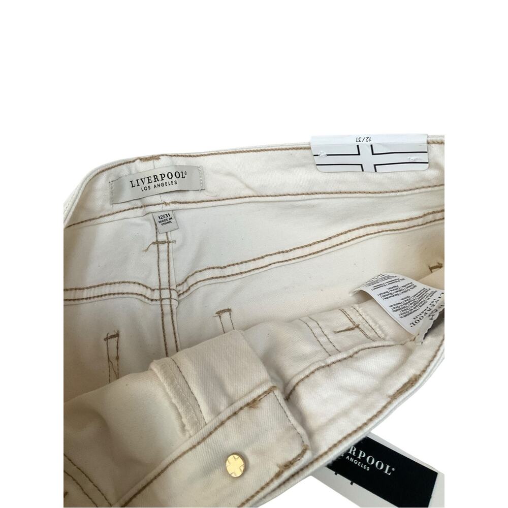 Liverpool Womens Hannah Crop Flare Utility Pants Size 12 NWT - Picture 5 of 11